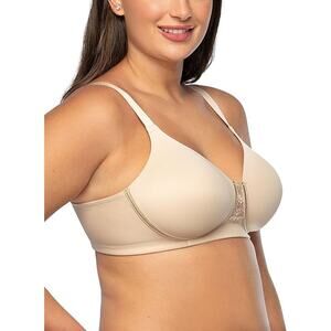 New Vanity Fair Womens 42B Beige Full Figure Beauty Back Smoothing Wirefree Bra